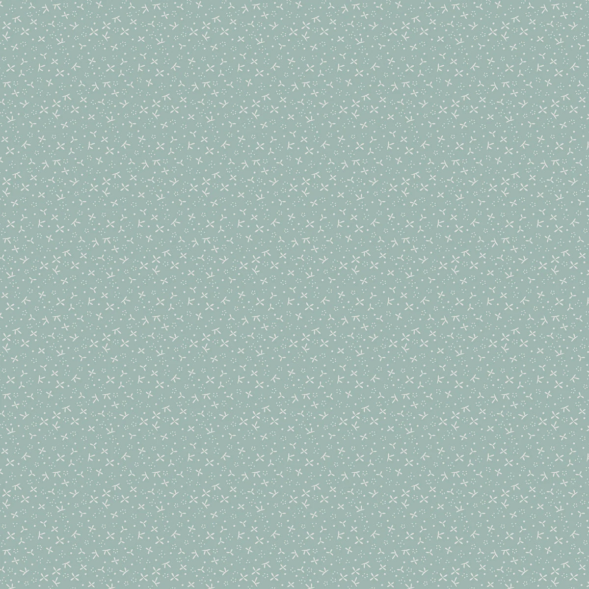 Slow and Steady DV7435 Floating Petals Blue 100% Cotton Fabric