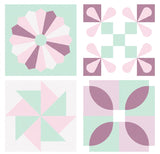 #QUILT WIZARDRY 102 BLOSSOM PANEL DV7481 100% Cotton