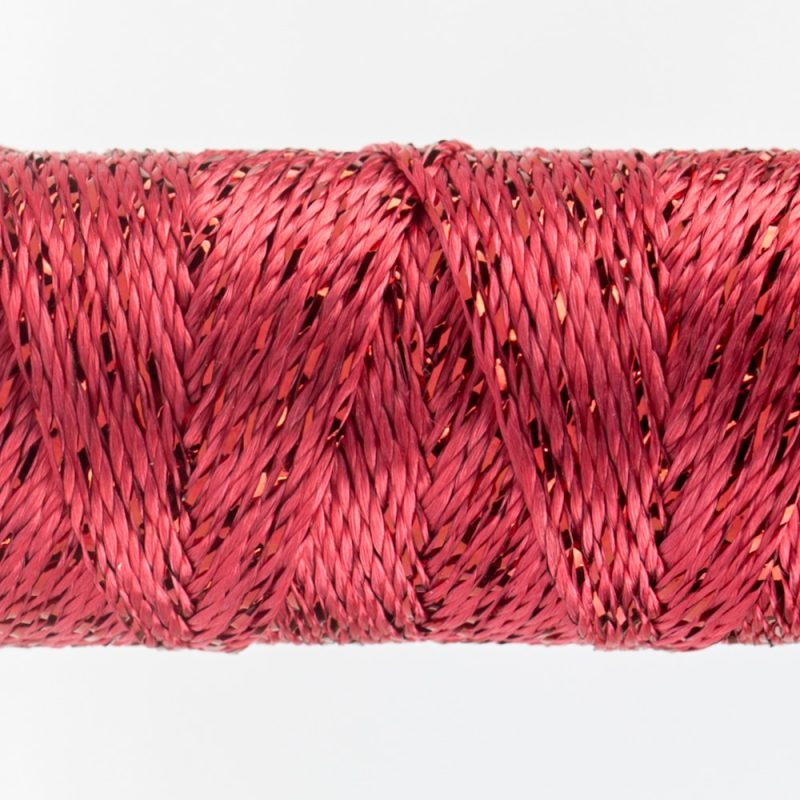 Thread - SSDazzle Rayon Metallic - 8Wt - SSDZS1130 - Claret Red - 46m/50yd