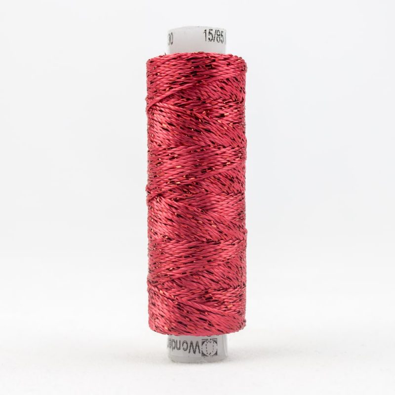 Thread - SSDazzle Rayon Metallic - 8Wt - SSDZS1130 - Claret Red - 46m/50yd