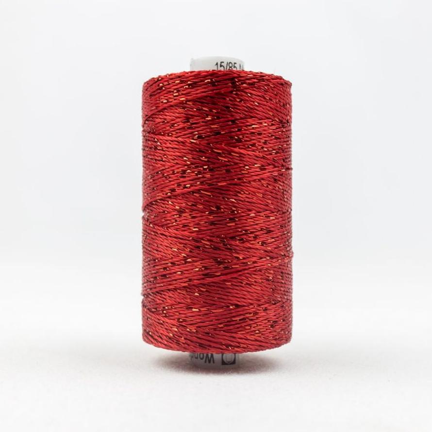 Thread - Dazzle Rayon Metallic - 8Wt - DZ1267 - Tomato Red