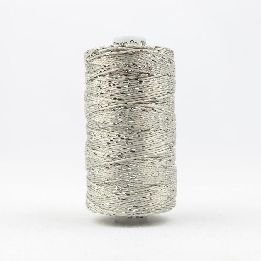Thread - Dazzle Rayon Metallic - 8Wt - DZ2000 - Silver