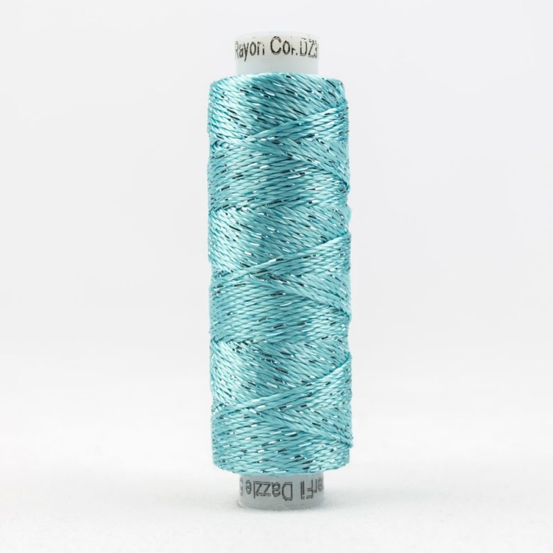 Thread - SSDazzle Rayon Metallic - 8Wt - SSDZS3130 - Aqua Sea - 46m/50yd