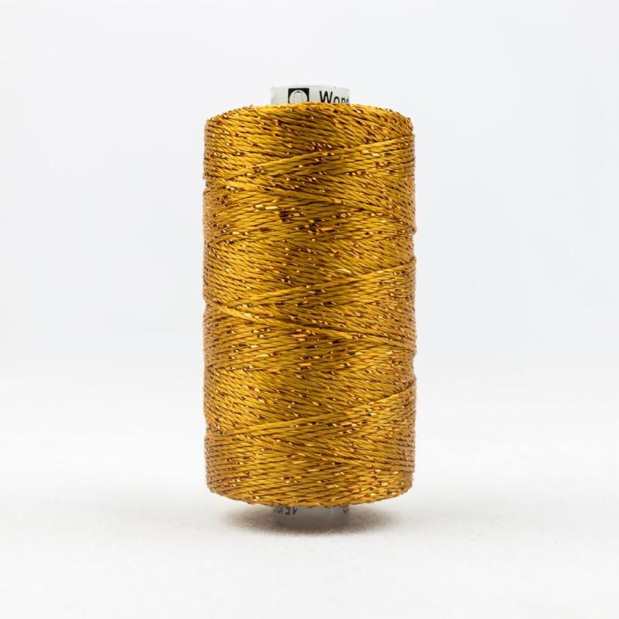 Thread - Dazzle Rayon Metallic - 8Wt - DZ328 - Golden Brown