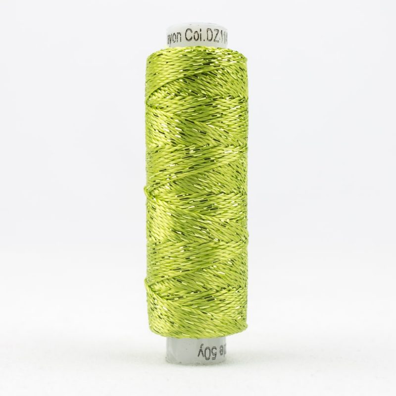 Thread - SSDazzle Rayon Metallic - 8Wt - SSDZS4149 - Macaw Green - 46m/50yd