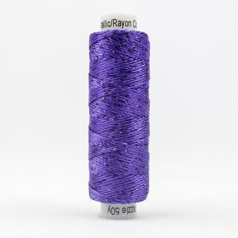 Thread - SSDazzle Rayon Metallic - 8Wt - SSDZS5118 - Prism Violet - 46m/50yd
