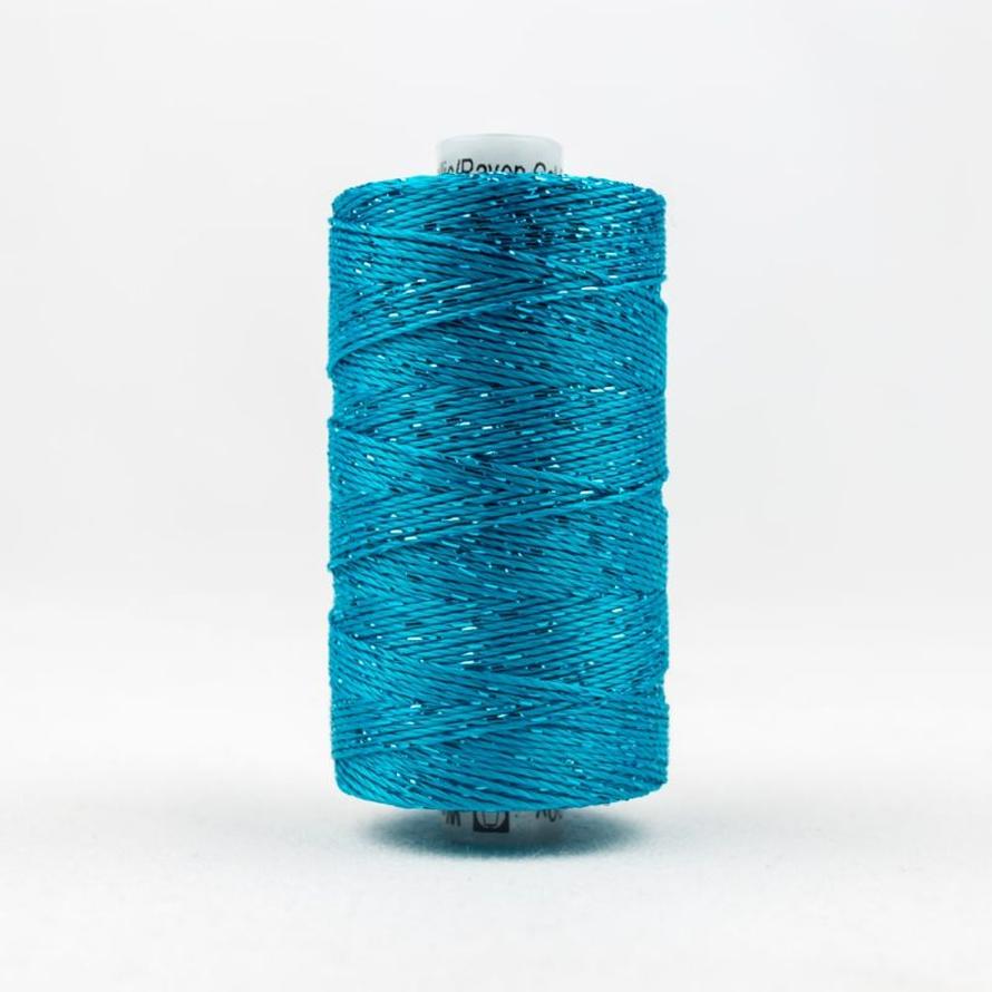 Thread - Dazzle Rayon Metallic - 8Wt - DZ538 - Dark Turquoise