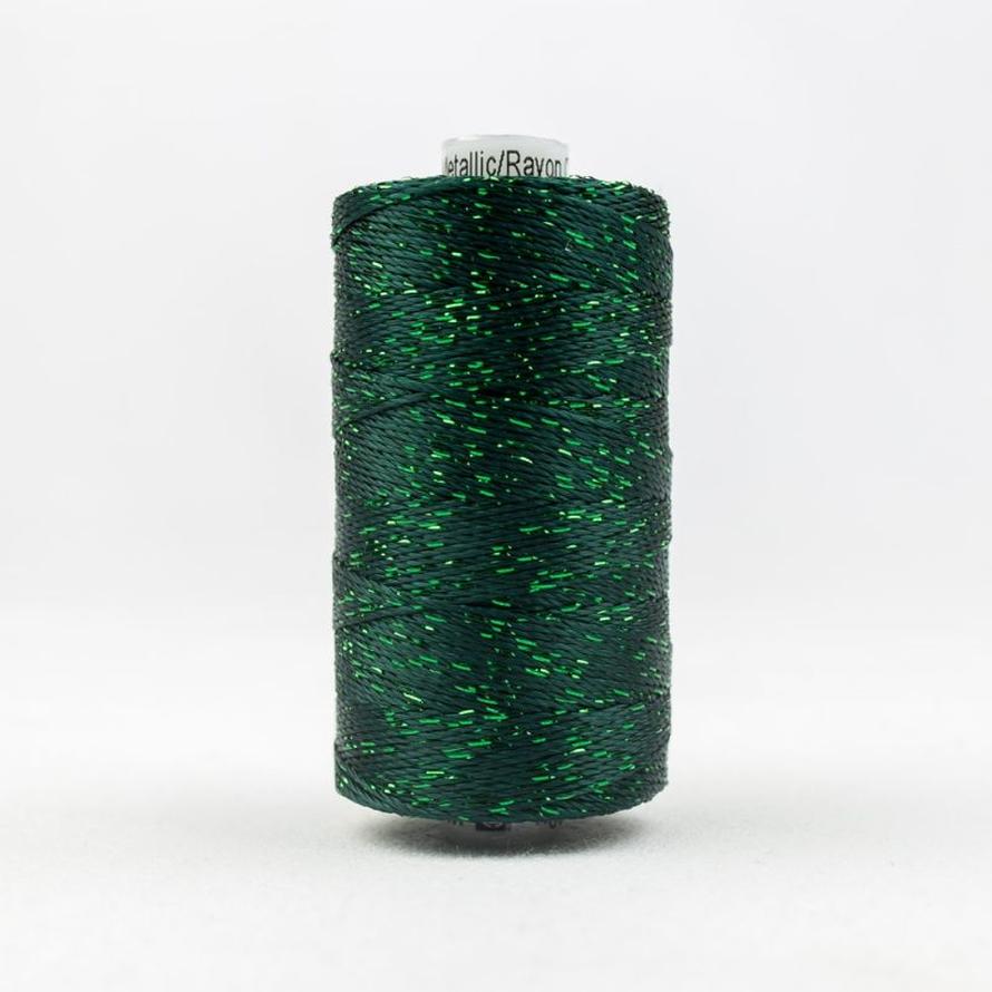 Thread - Dazzle Rayon Metallic - 8Wt - DZ566 - Forest Green