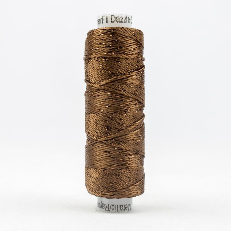 Thread - SSDazzle Rayon Metallic - 8Wt - SSDZS7110 - Gingerbread - 46m/50yd