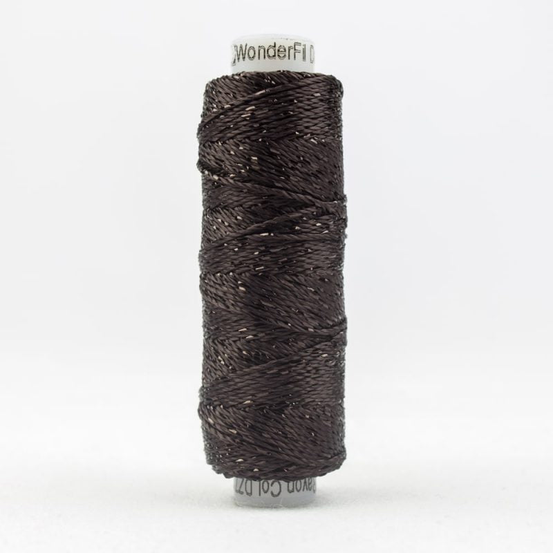 Thread - SSDazzle Rayon Metallic - 8Wt - SSDZS7125 - Licorice - 46m/50yd
