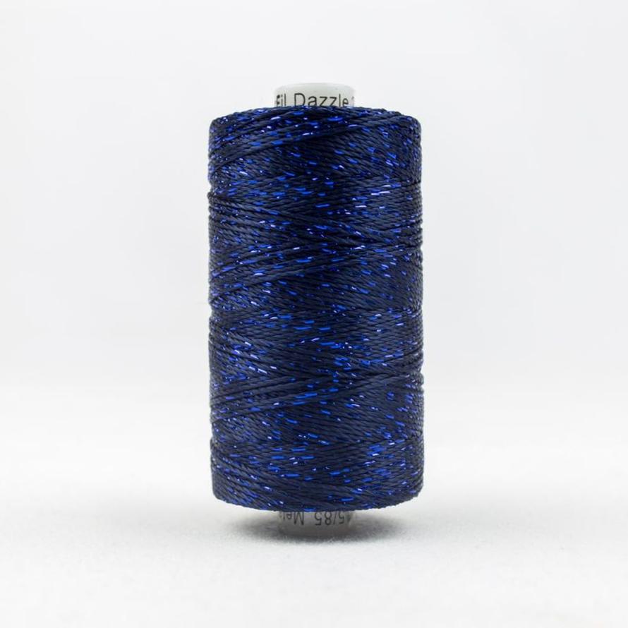 Thread - Dazzle Rayon Metallic - 8Wt - DZ7148 - Midnight Blue