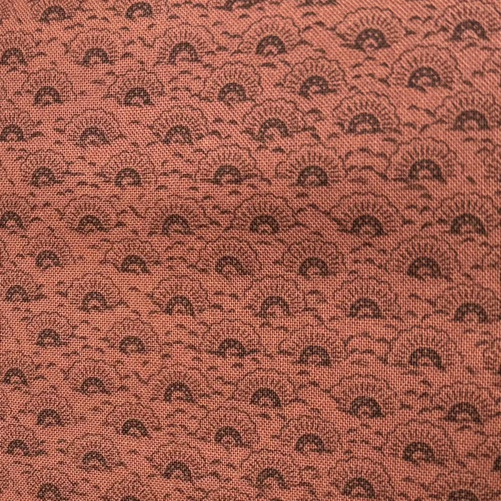 David Textiles - Compose Scallops Brown