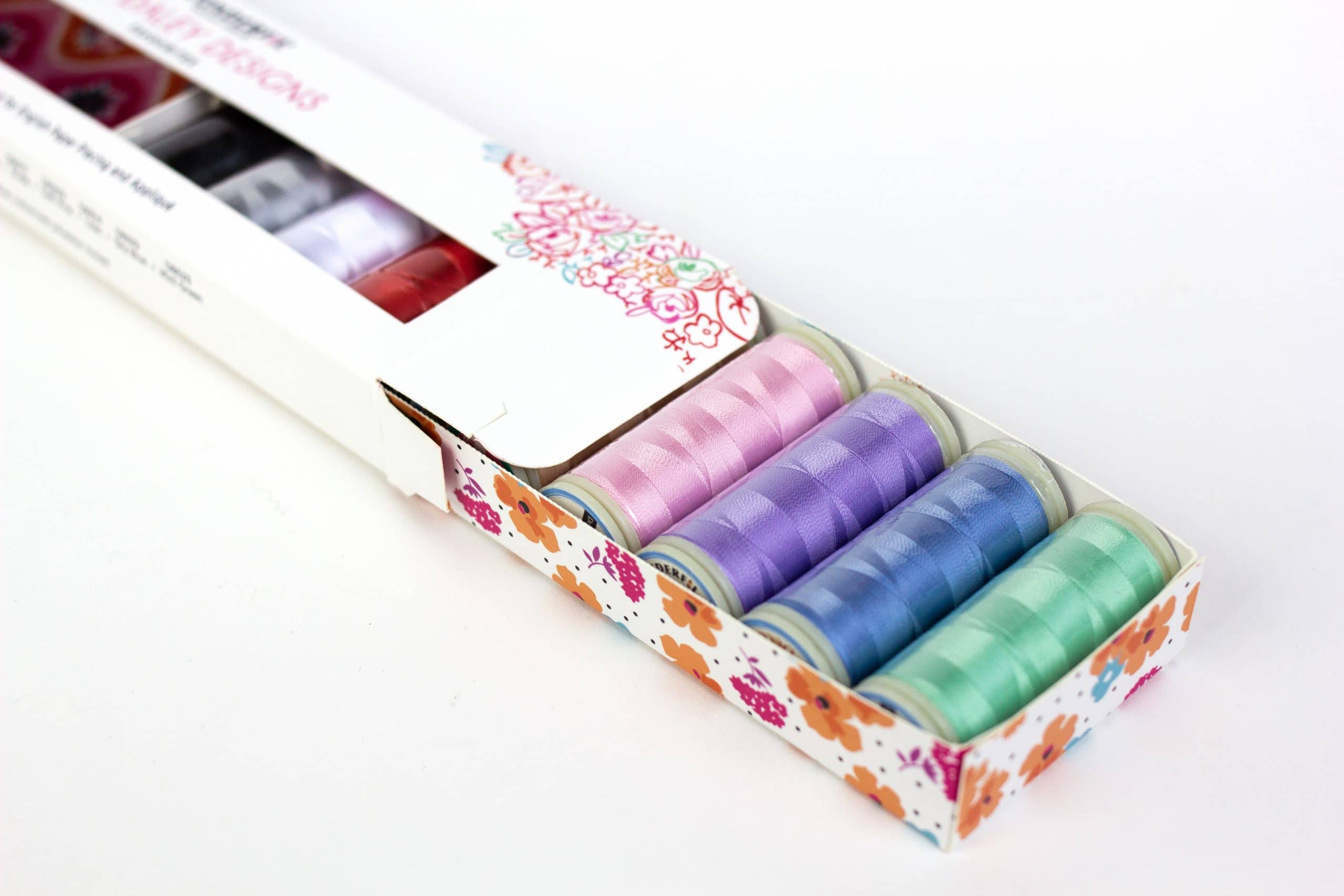WonderFil Sue Daley DecoBob Packs – 80Wt Mini Spools