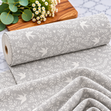 Delicate Birds & Botanicals – Premium 100% Cotton Fabric 46cm x 55cm
