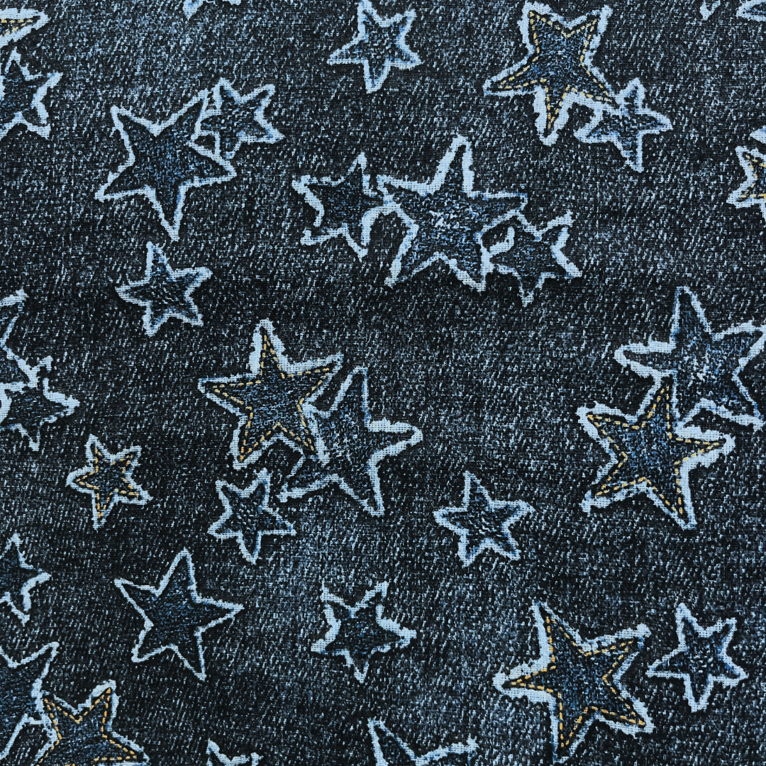 Denim Look 100% Cotton Fabric WOF 110cm- 112cm