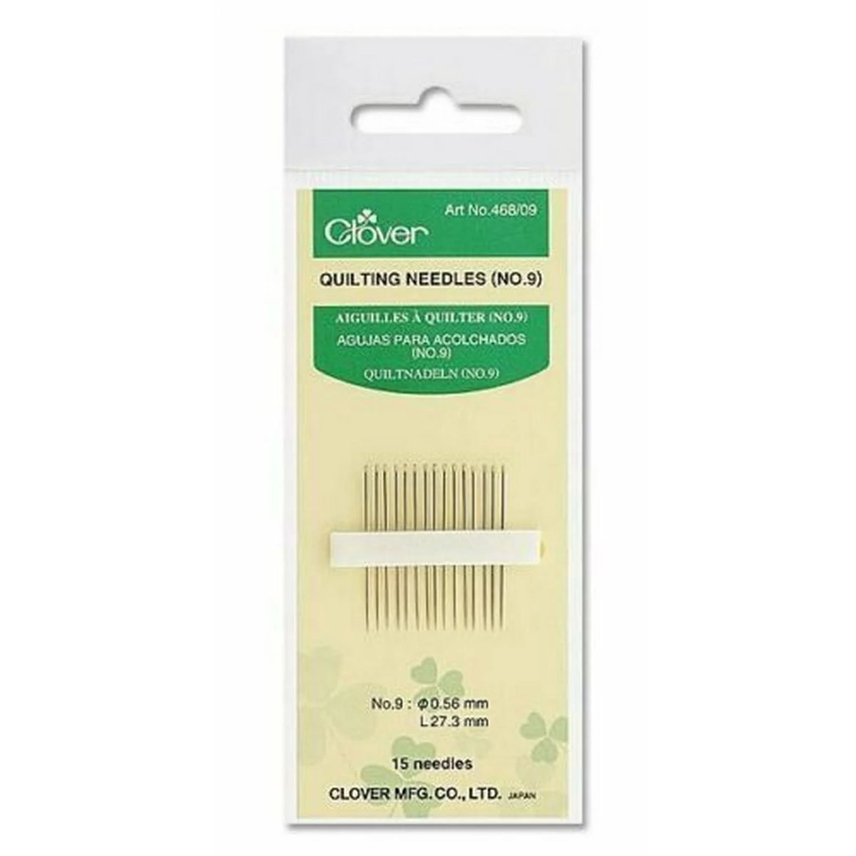 Clover  Quilting Needles size 9