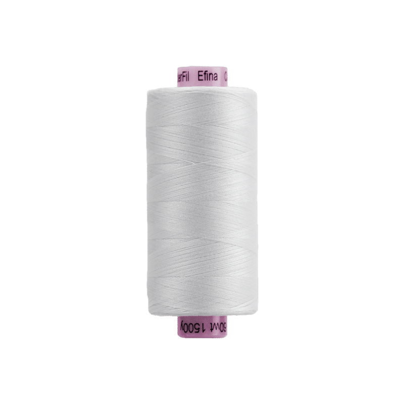 Threads - Egyptian Cotton - Efina 60Wt - EF100 - White (1500yd) - 150m/164yd
