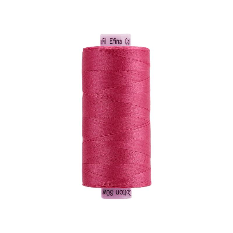 Threads - Egyptian Cotton - Efina 60Wt - EF22 - Raspberry (1500yd) - 150m/164yd
