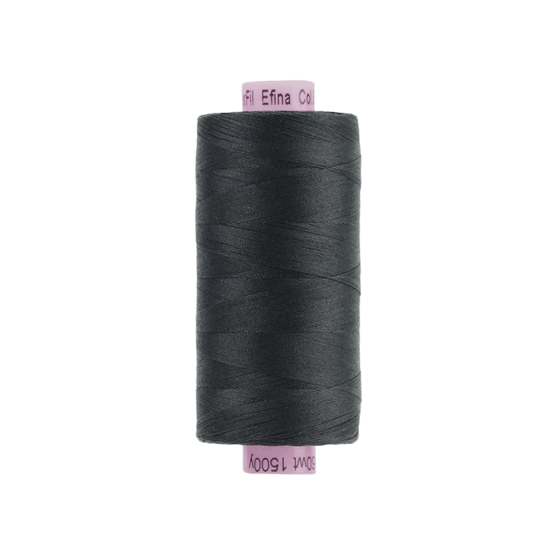 Threads - Egyptian Cotton - Efina 60Wt - EF30 - Black (1500yd) - 150m/164yd