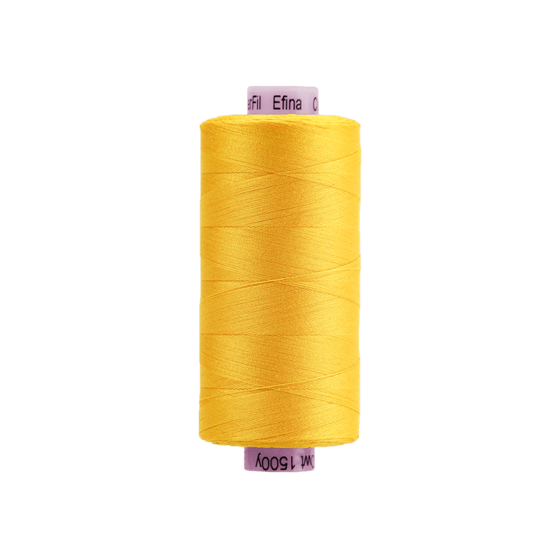Threads - Egyptian Cotton - Efina 60Wt - EF34 - Sun Yellow (1500yd) - 150m/164yd