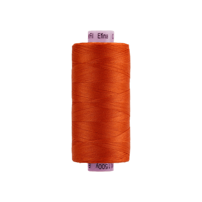 Threads - Egyptian Cotton - Efina 60Wt - EF47 - Pumpkin (1500yd) - 150m/164yd