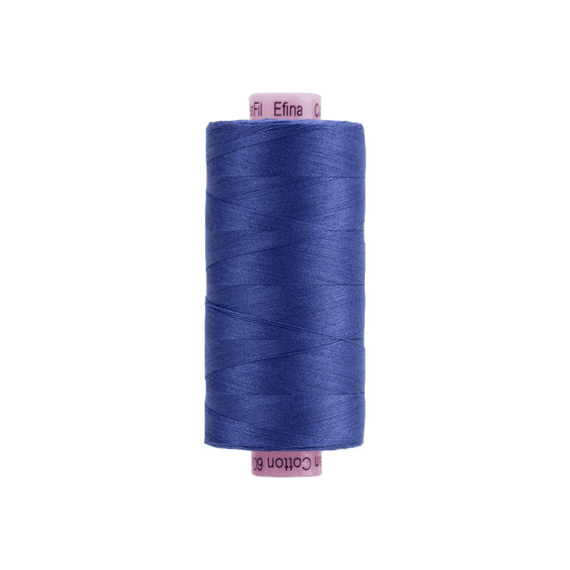 Threads - Egyptian Cotton - Efina 60Wt - EF57 - Larkspur Blue (1500yd) - 150m/164yd