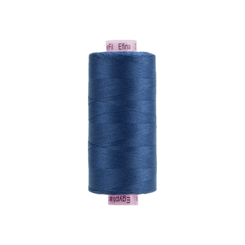 Threads - Egyptian Cotton - Efina 60Wt - EF78 - Deep Ocean (1500yd) - 150m/164yd