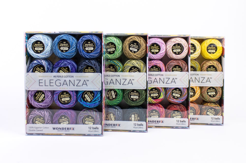 WonderFil Eleganza Variegated Packs – #8 Perle Cotton – 12 B
