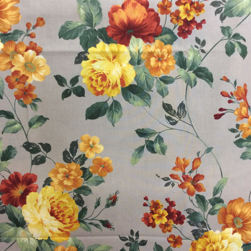 ESTATE GARDEN LARGE FLORAL GREY - D7813N