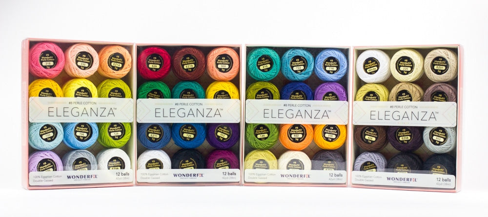 WonderFil Eleganza Ball Packs – #8 Perle Cotton – 12 Balls