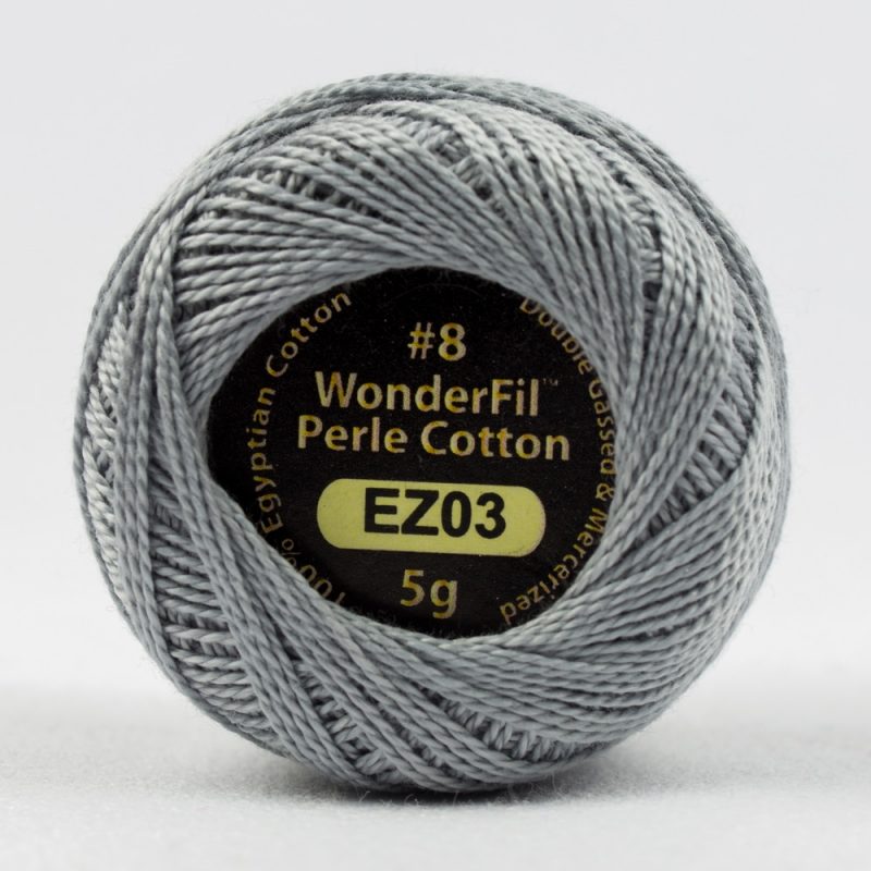 Threads - Egyptian Cotton - Eleganza 8Wt - EL5G3 - Silverware - 38.4m/42yd