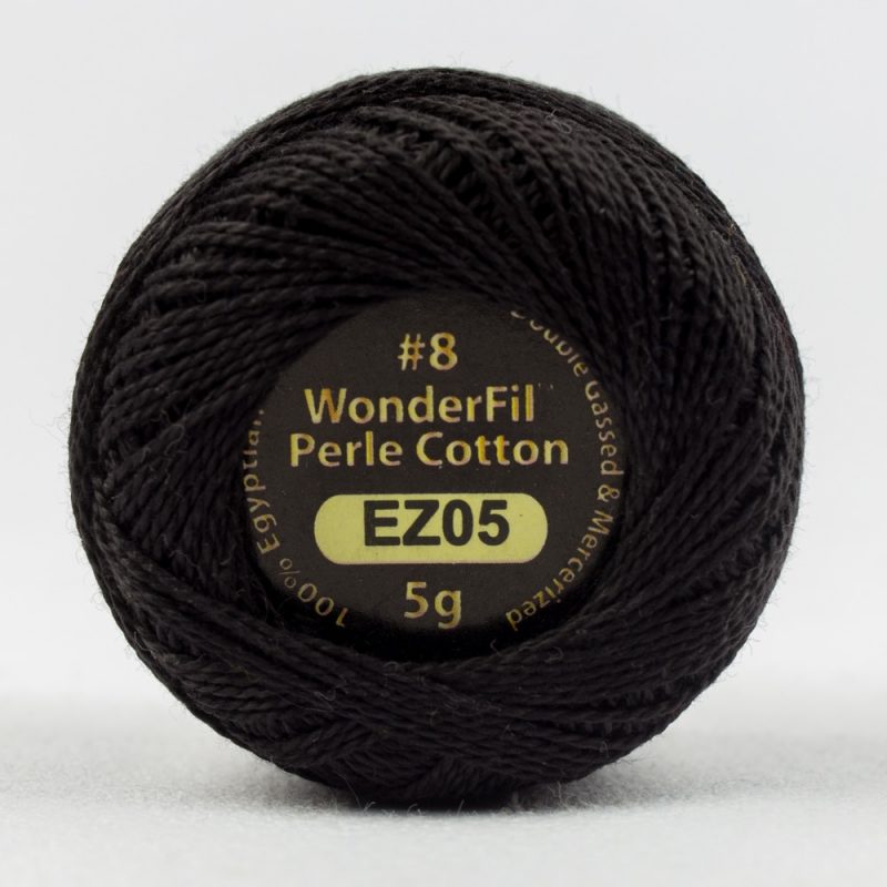 Threads - Egyptian Cotton - Eleganza 8Wt - EL5G5 - Licorice - 38.4m/42yd