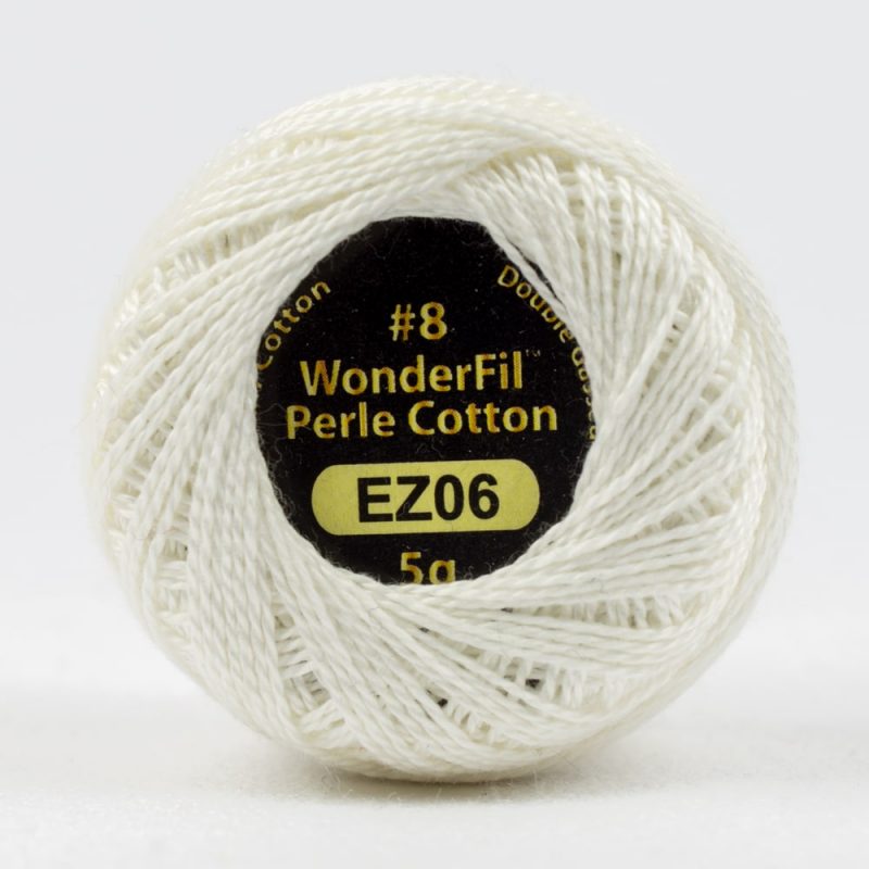 Threads - Egyptian Cotton - Eleganza 8Wt - EL5G6 - First Snow - 38.4m/42yd