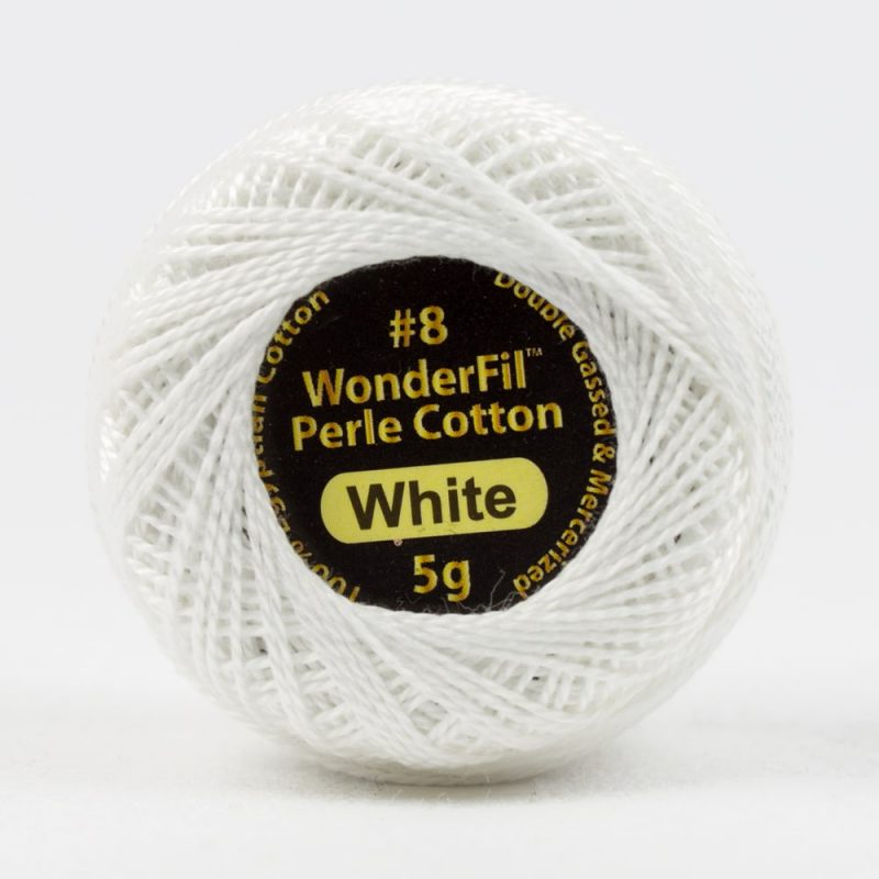 Threads - Egyptian Cotton - Eleganza 8Wt - EL5G100 - White - 38.4m/42yd