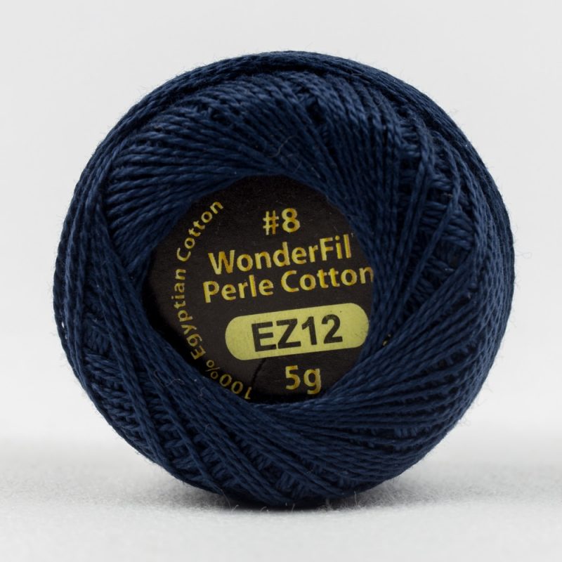Threads - Egyptian Cotton - Eleganza 8Wt - EL5G12 - Navy - 38.4m/42yd