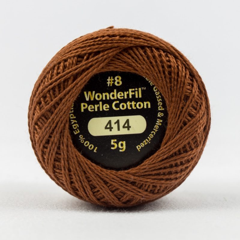 Threads - Egyptian Cotton - Eleganza 8Wt - EL5G414 - Saddle Brown - 38.4m/42yd