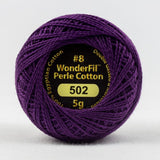 Threads - Egyptian Cotton - Eleganza 8Wt - EL5G502 - Purple Passion - 38.4m/42yd