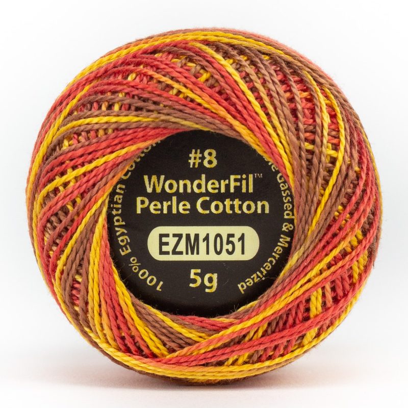 Threads - Egyptian Cotton - Eleganza 8Wt - EL5GM1051 - Fire Breather - 38.4m/42yd