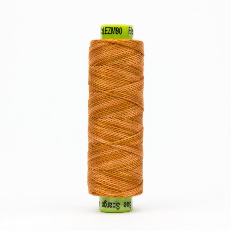 Thread - Egyptian Cotton - Sue Spargo Eleganza - SSEZM90 - Pumpkin Rinds - 38.4m/42yd