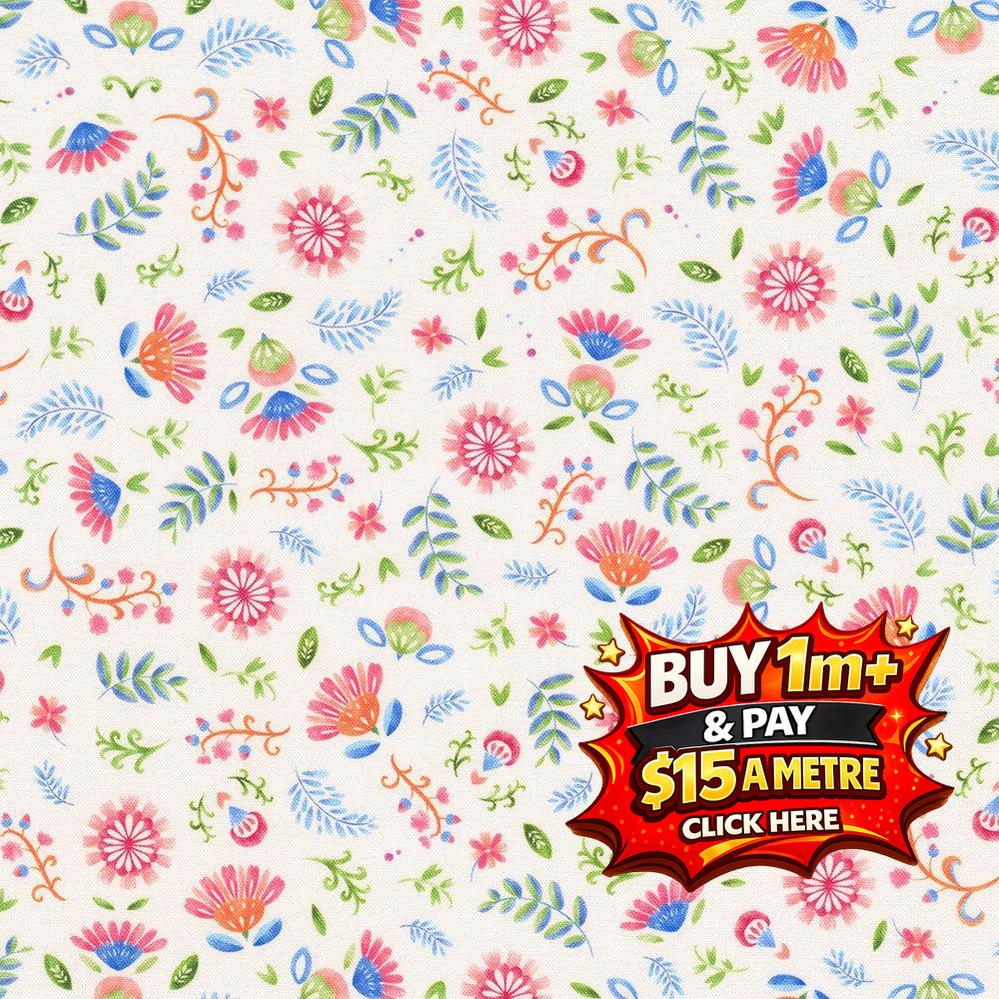 FLUTTER - RK23113192 - 100% Cotton or $15 a metre Click Here