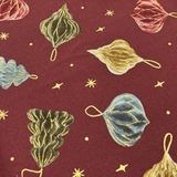 Figo Fabric Noel by Isabelle Vandeplassche - Metallic - Ornaments - Red