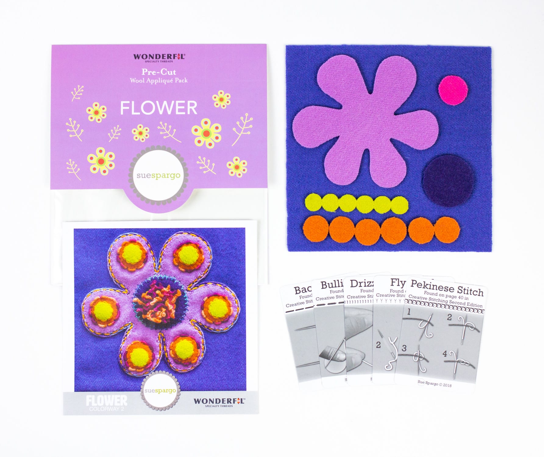 Sue Spargo Pre-Cut Wool Kits