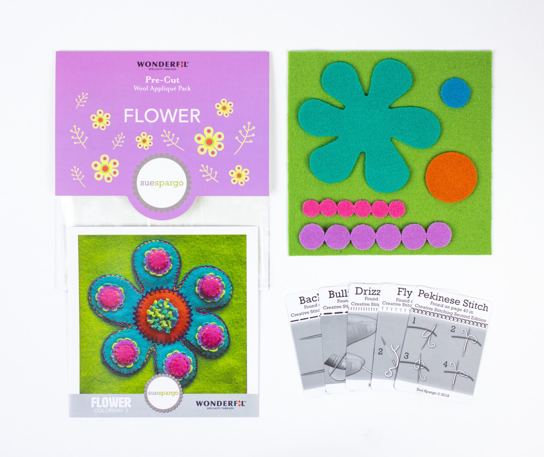 Sue Spargo Pre-Cut Wool Kits