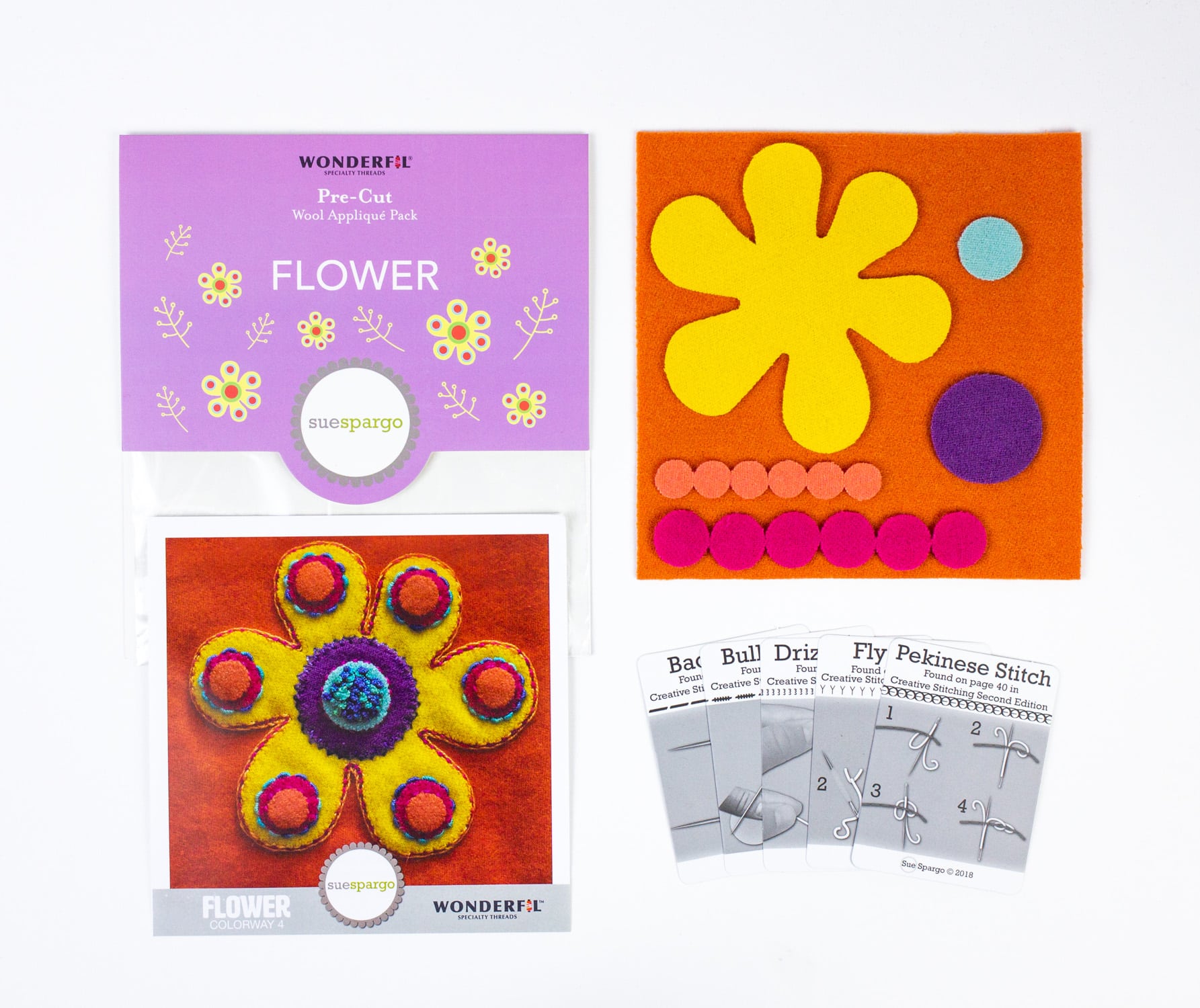 Sue Spargo Pre-Cut Wool Kits