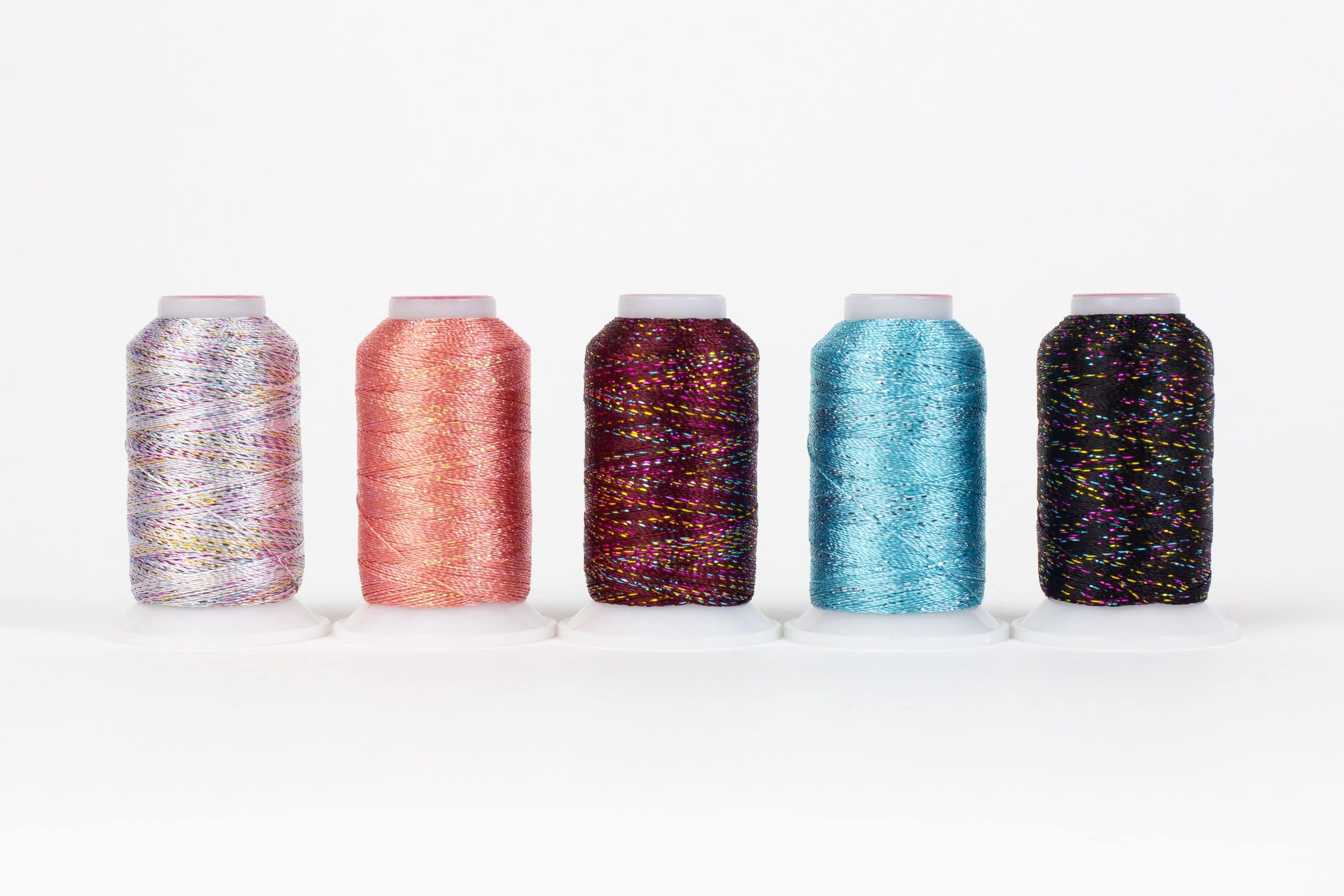 WonderFil GlaMore Packs – 12Wt Rayon & Metallic – 5 Spools