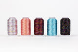 WonderFil GlaMore Packs – 12Wt Rayon & Metallic – 5 Spools