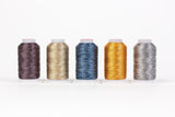 WonderFil GlaMore Packs – 12Wt Rayon & Metallic – 5 Spools