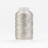 Thread - GlaMore Rayon Metallic - 12Wt - GM2000 - Silver - 274m/300yd