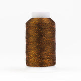 Thread - GlaMore Rayon Metallic - 12Wt - GM330 - Acorn Brown - 274m/300yd
