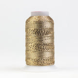 Thread - GlaMore Rayon Metallic - 12Wt - GM7102 - Light Brass - 274m/300yd